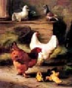 Hens and Chicken unknow artist